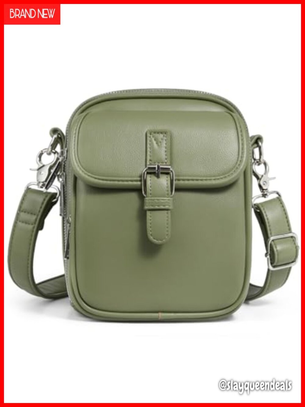 Vegan Leather Crossbody Bag Messenger Shoulder Purse Wallet
